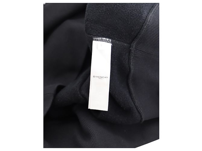 Übergroßes Sweatshirt mit Metalldetail von Givenchy aus schwarzer Baumwolle - Ansicht 4