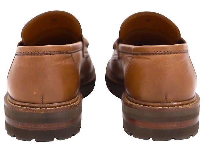 Brunello Cucinelli Mocassini in Pelle Marrone - vista 4