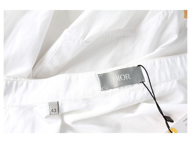 Dior Camicia bianca con collo alla coreana - vista 4