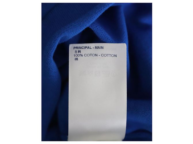 Camiseta Louis Vuitton Everyday LV gola redonda em algodão azul - vista 7