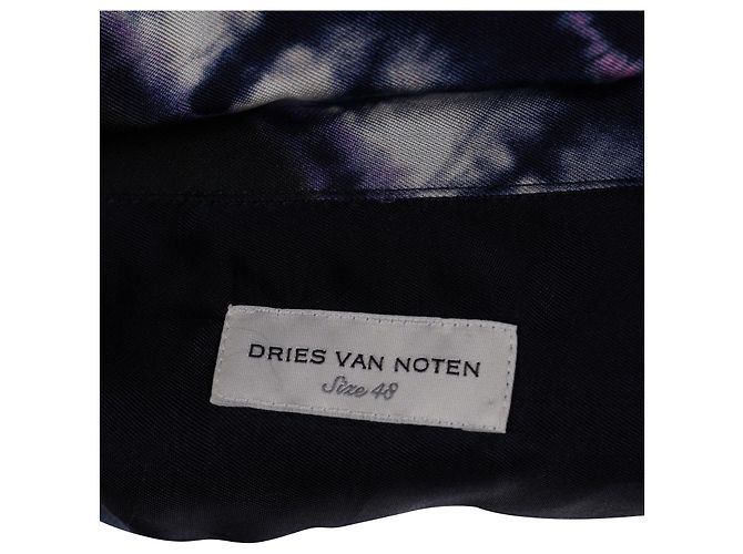 Dries Van Noten Batik-Satin-Twill-Hemd aus mehrfarbiger Viskose - Ansicht 4
