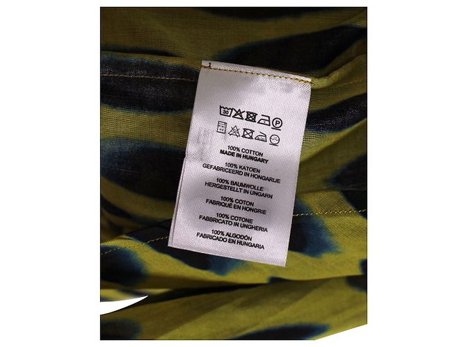 Camisa estampada Dries Van Noten de algodón estampado amarillo - vista 5