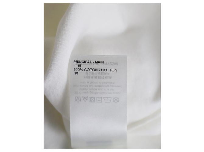 Twist Louis Vuitton 3T-shirt D LV Graffiti ricamata in cotone bianco - vista 6