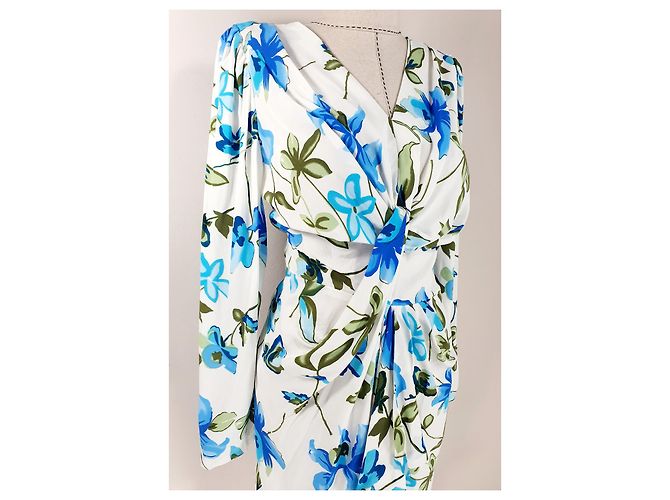 Isabel Marant blaues Blumenkleid aus Viscose Mehrfarben - Ansicht 2