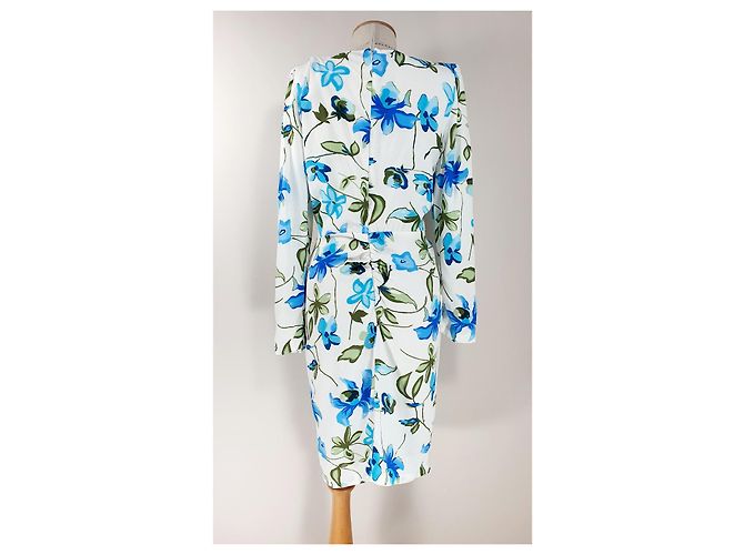 Isabel Marant blaues Blumenkleid aus Viscose Mehrfarben - Ansicht 4