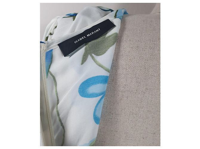 Isabel Marant blaues Blumenkleid aus Viscose Mehrfarben - Ansicht 5