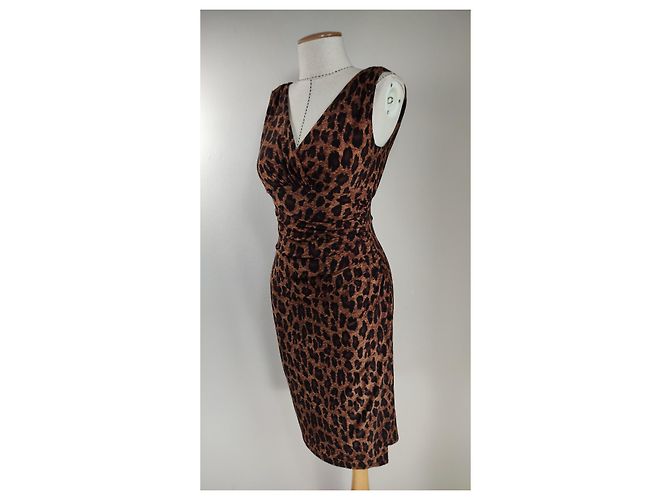 Robe Ralph Lauren Imprimé Léopard Multicolore - vue 3