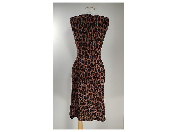 Robe Ralph Lauren Imprimé Léopard Multicolore - vue 4