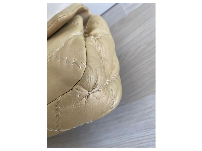 Timeless Borsa a mano Chanel Classic Beige Oro Pelle D'oro - vista 6