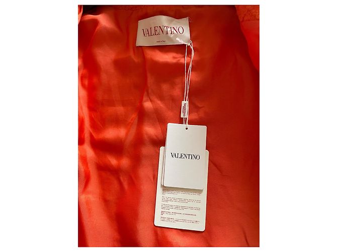 Valentino Orange Wool Jacket with Sequins - view 5