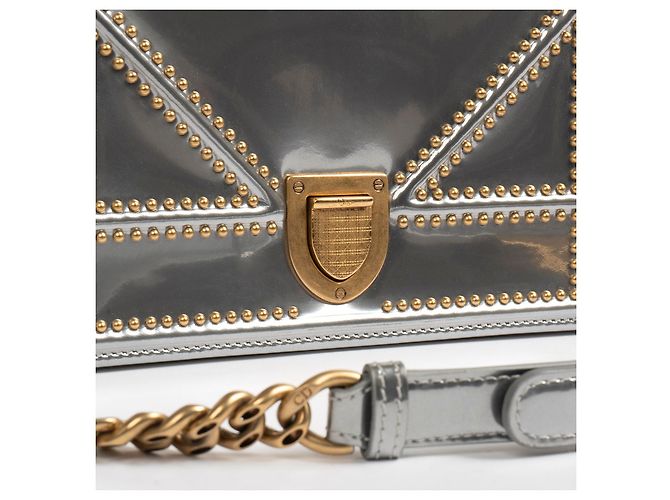 Diorama DIOR Borse in pelle Argento - vista 3