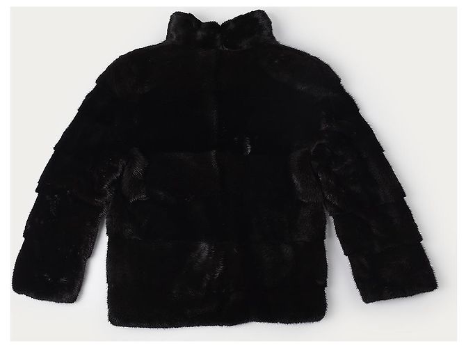 Autre Marque NON SIGNE / UNSIGNED  Jackets FR 40 Mink Black - view 3