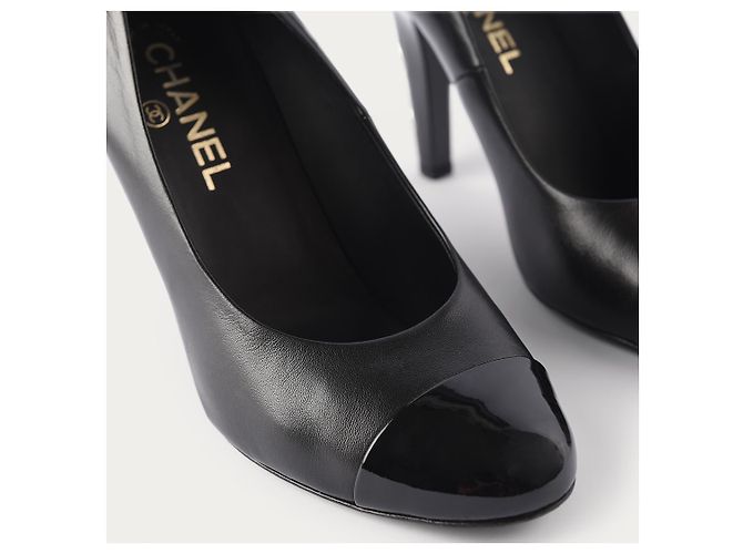 CHANEL Absätze T.EU 40 Rindsleder Schwarz - Ansicht 2