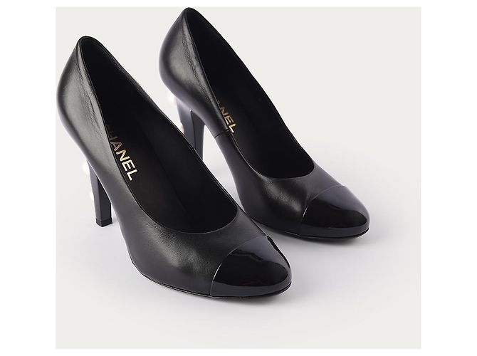 CHANEL Absätze T.EU 40 Rindsleder Schwarz - Ansicht 3
