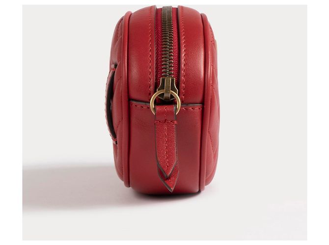 Marmont GUCCI Borse a mano in pelle Rosso - vista 3