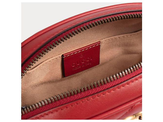 Marmont GUCCI Borse a mano in pelle Rosso - vista 5