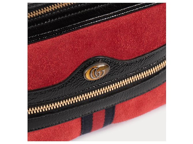 Ophidia Borse GUCCI in pelle scamosciata Rosso - vista 5