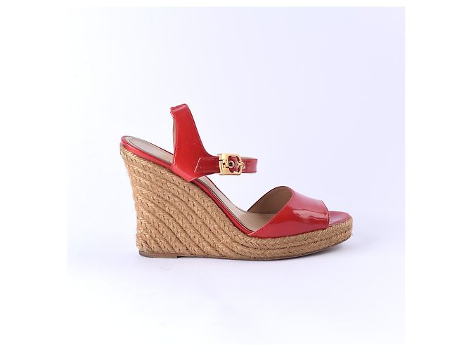 Sandali FENDI EU 38.5 Pelle Rosso - vista 2