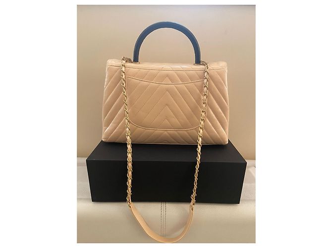 Coco Handle CHANEL Borse a mano Pelle Beige - vista 6