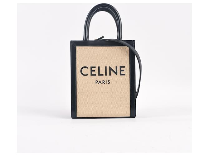 Céline Borse CELINE Tessuto Beige - vista 3
