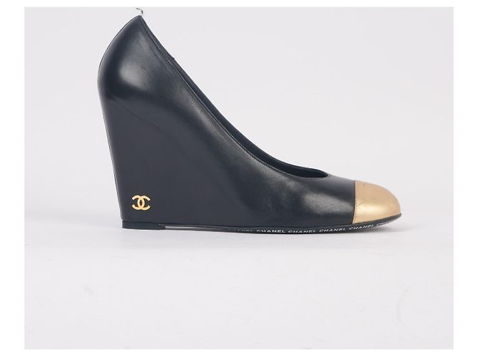 CHANEL Tacchi EU 39.5 Pelle Nero - vista 2
