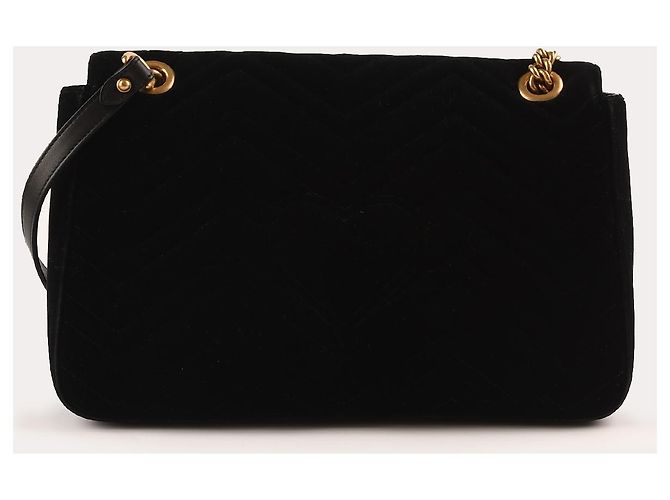 Marmont Borse GUCCI in velluto Nero - vista 4