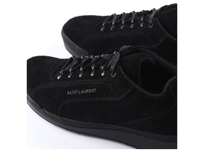 SAINT LAURENT Trainer EU 42 Wildleder- Schwarz - Ansicht 4