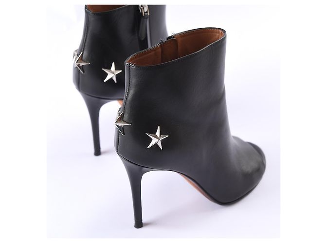 GIVENCHY Stiefeletten EU 38 Leder Schwarz - Ansicht 3