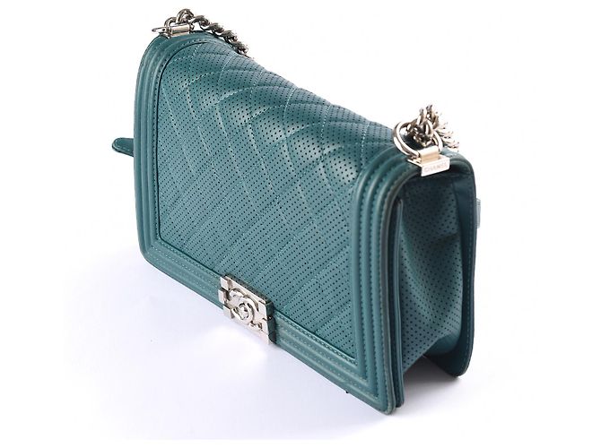 Boy CHANEL Borse a mano Pelle Blu - vista 3