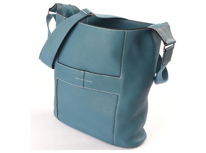 Hermès HERMES Borse a mano Pelle Blu - vista 3