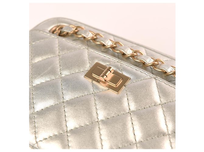 Camera CHANEL Sacs à main Cuir Argenté - vue 4