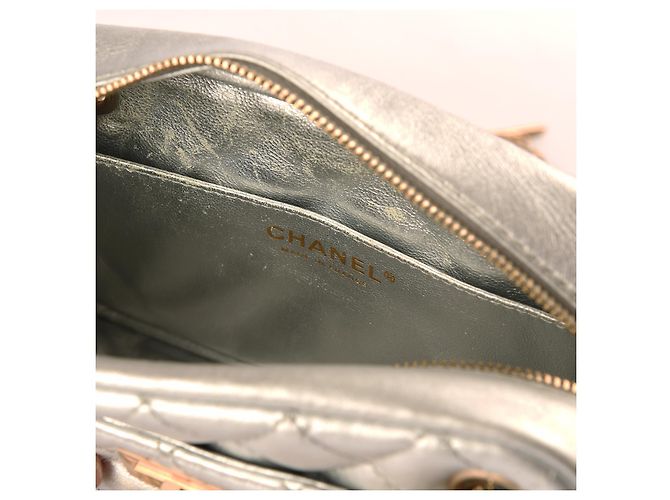 Camera CHANEL Sacs à main Cuir Argenté - vue 5