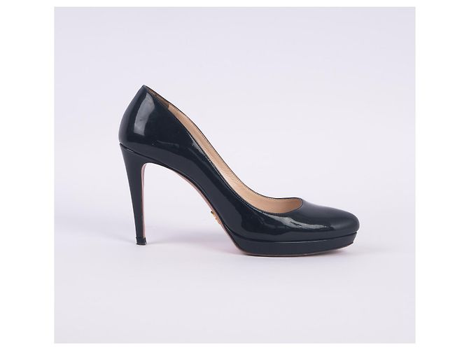 PRADA Absätze EU 38 Lackleder Schwarz - Ansicht 2