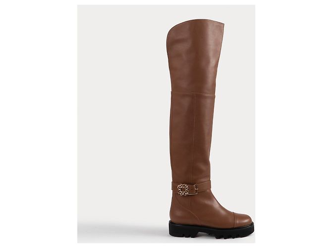 Stivali ELIE SAAB UE 38 Leather Cammello - vista 2