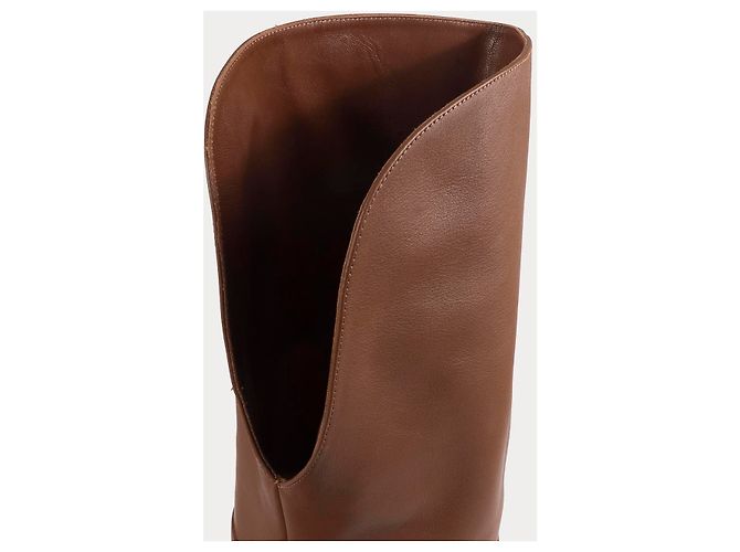 Stivali ELIE SAAB UE 38 Leather Cammello - vista 5