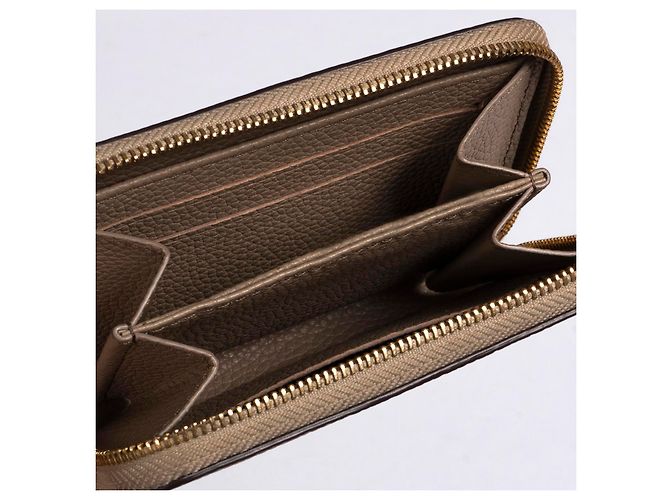 Zippy LOUIS VUITTON  Wallets T.  Leather Beige - view 3