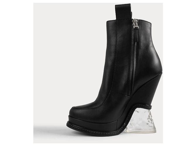 FENDI Stivaletti EU 36 Pelle Nero - vista 4