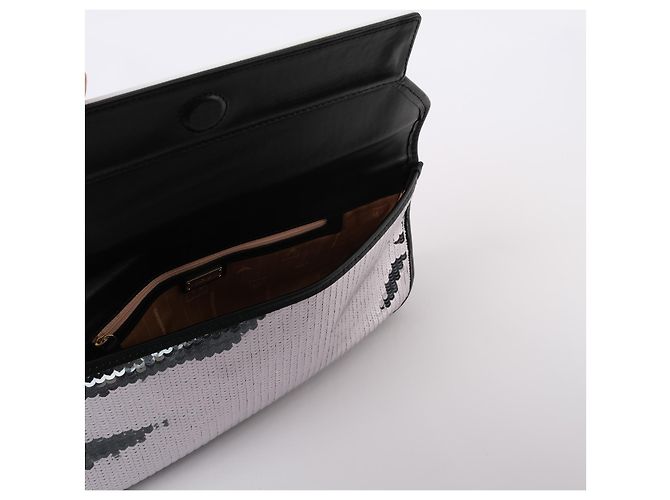 EMPORIO ARMANI  Pochette   Pelle Argento - vista 4