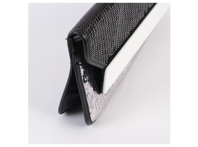 EMPORIO ARMANI  Pochette   Pelle Argento - vista 5
