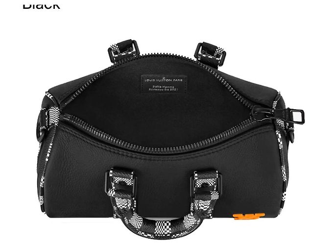 Abbesses Louis Vuitton LV Keepall XS novo Virgil Abloh Preto - vista 2