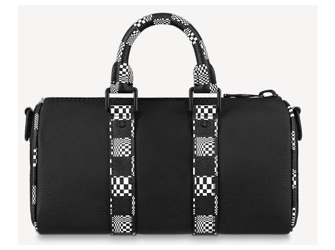 Abbesses Louis Vuitton LV Keepall XS novo Virgil Abloh Preto - vista 3