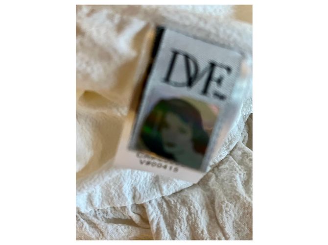 Diane Von Furstenberg DvF Juliette Maxikleid aus Krepp Weiß - Ansicht 5