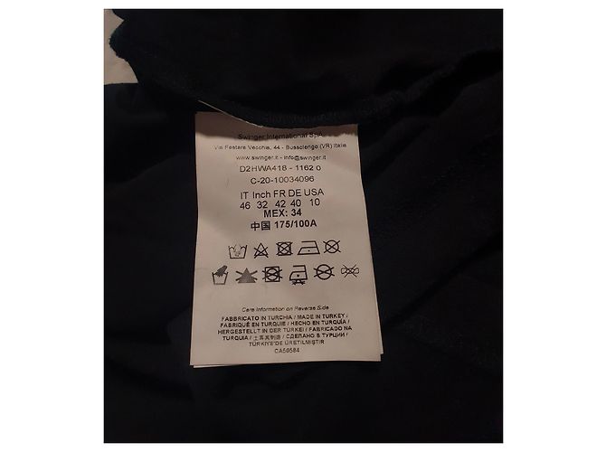 Vestido camiseta Versace Jeans Couture negro de algodón - vista 6