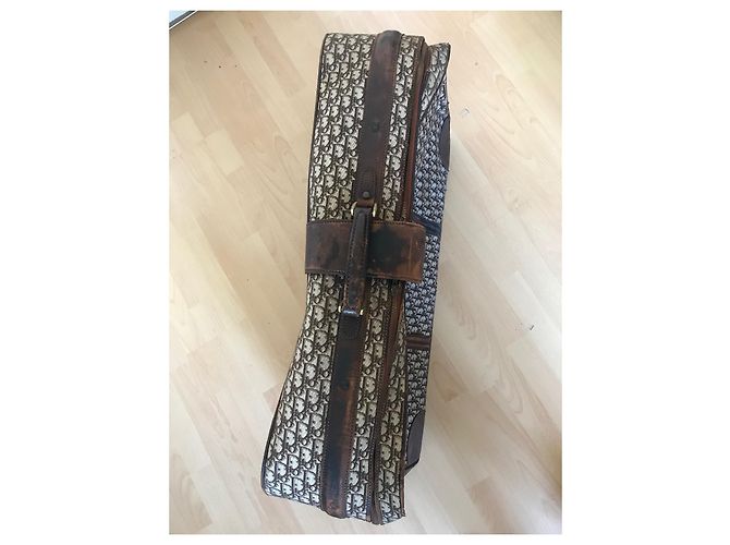 Bauletto Maxi Dior Oblique Monogram Marrone Crema Crudo - vista 3