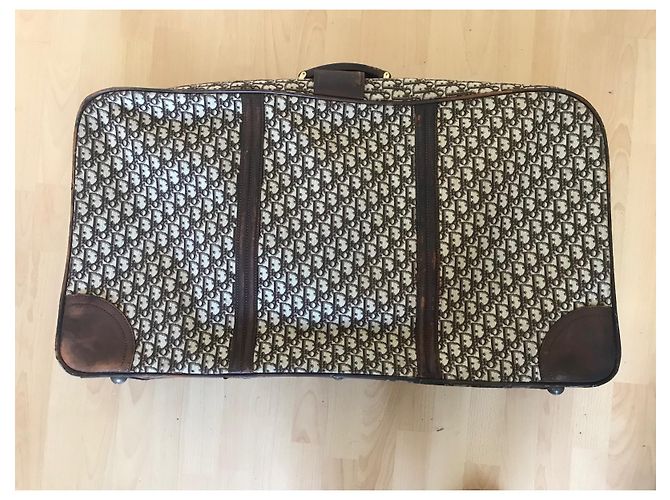 Bauletto Maxi Dior Oblique Monogram Marrone Crema Crudo - vista 4
