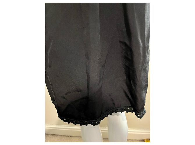 Temperley London Abito baby doll Temperley in seta e pizzo Nero - vista 5
