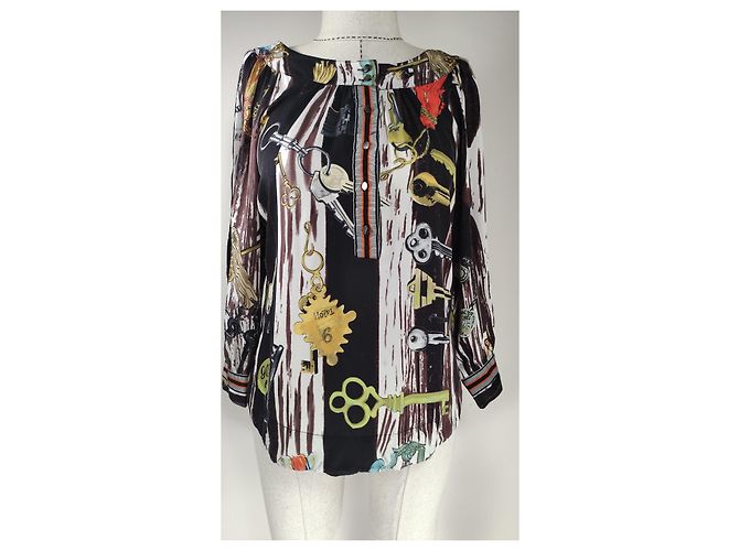 Top in seta multicolore Diane Von Furstenberg - vista 2
