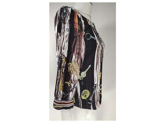 Top in seta multicolore Diane Von Furstenberg - vista 3