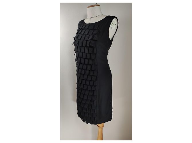 Day Birger & Mikkelsen Schwarzes Seidenkleid - Ansicht 2