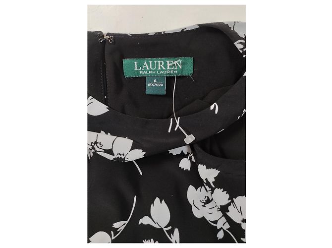 Abito Floreale Nero Ralph Lauren - vista 4